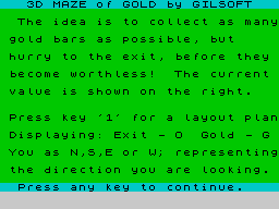3D Maze Gold