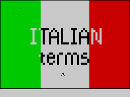 Italian Terms 3