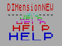 HELP, Ayuda Al Programador (DIMensionNEW)