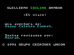Guillermo Idiliar Dambor 1 Parte