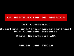 La Destruccion de America (beta)