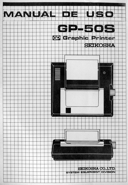 Manual de la Seikosha GP50S